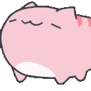 ponko_pink_nod animated Discord emote | emoji fraise🌈