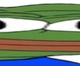 Pepe the frog face stretched horizontally into a wide panoramic shape.