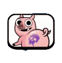 Pigbooty animated Discord emote | FaziCoralClub