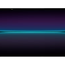 Glowing horizontal blue line centered against a dark purple and black gradient background.