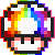 mariomushroom_rainbow animated Discord emote | We R:ONE | Re:Envision Network