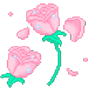pinkroses animated GIF emoji - Dadscord | Active VC Discord • SFW • Anime • Chill • Social • Emojis • VC • Active Voice Chat