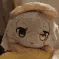 A Miku-themed burger plushie with a smug, side-eye expression.
