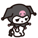 kuromi3_reallysad custom emote | ♡ ໋𓈒ﾟ🎀　⊹　blushing．giveaways．social．friends．guild tag．cute．chat．emotes．hangout．fun．vc．chill．gaming