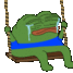 0PepeSwingSad animated GIF emoji from Pickled Minds