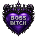 660464bossbitchpurpleheart Discord sticker from 𝕄𝕚𝕤𝔽𝕚𝕥 ℂ𝕣𝕖𝕨
