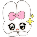 WhiteBunnyAwe Discord sticker from Pyraea