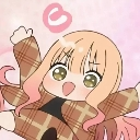 Anime girl with a happy expression and a heart symbol floating above her head.