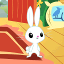 happybun animated emote from yoniland ₓ˚ 🍃 ୭