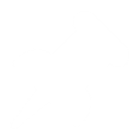 A white pushpin icon angled diagonally against a black background.