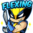 82463wolverineflexing custom emote - 𝕄𝕚𝕤𝔽𝕚𝕥 ℂ𝕣𝕖𝕨