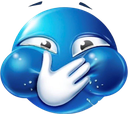 blue_Lmao custom emote from 𓉸ྀི 　phᥲntᥲ𝓈m ㆍㆍ 🗡