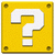 Yellow Mario question mark block with a white question mark symbol.