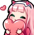 huglove Discord sticker - Active VC Server • Chill • Hangout • Socialize • Voice Chat • Anime • Sfw