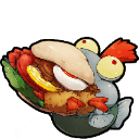 glutton custom emote from [adult squid] Never Dies