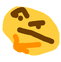 thinking custom emote - 月Moon