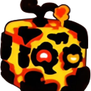 Magma block with glowing eyes and a molten, lava-like texture.