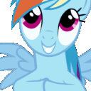 RainbowAwesome animated Discord emote from Friendship Academy - MLP