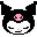 Character with swirling dizzy eyes and a pink tongue sticking out.