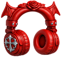992249redgothicheadphones Discord sticker - 𝕄𝕚𝕤𝔽𝕚𝕥 ℂ𝕣𝕖𝕨