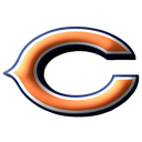 Chicago Bears team logo featuring an orange letter C with a white and blue outline.