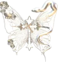 17331butterflycross custom emote | ۶ৎ　‿　cemetery　 ݁ 　˖
