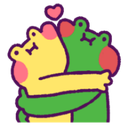 frog_hug custom emote | Heart.exe