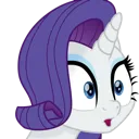 RaritySurprised Discord sticker from MLP Pear Butter Cottage