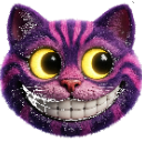 CheshireCat Discord sticker from Glitching Neon Code Tier 7