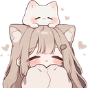 CuteCatGirl custom emote from Heart.exe