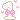 Number one decorated with a pink bow and surrounded by small floating hearts.
