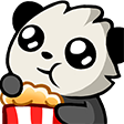 PopcornPandaForPoorPpl custom emote | ⋆˚𝜗 night owls 𝜚˚⋆
