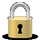 Four rotating brass padlocks with silver shackles and visible keyholes.
