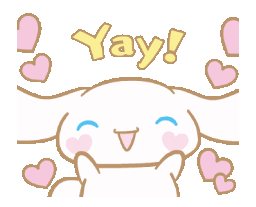 cinnamonroll_yay animated GIF emoji from bunette Ი⑅𐑼