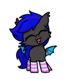 BatHappy animated Discord emote - Friendship Academy - MLP