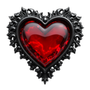 158750gothicheartredblack custom emote from Nuclear Joestars Middle Earth