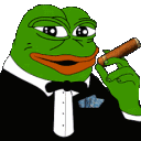 pepe_smoke_like_a_boss animated emote from Bitplay