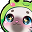 cat_boopfrog animated GIF emoji | ⋆˚𝜗 night owls 𝜚˚⋆