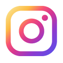 Instagram logo icon featuring a gradient of purple, pink, and orange colors.
