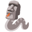 Stone_snake_face Discord sticker - How_The_Python_Works