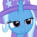 TrixieNod1 animated emote from Friendship Academy - MLP