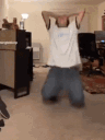 agony animated emote from Besties Community