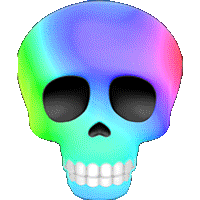 SkullRainbow animated Discord emote | (っ◔◡◔)っ ♥ Infinity Hub ♥™