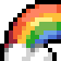 rainbow animated Discord emote - WiseHosting
