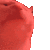 Cat head rhythmically bobbing while rapidly cycling between red and green colors.