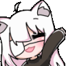 a_cat_hello_neko_wave animated emote | Anime Sekai
