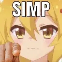 O_simp Discord sticker from Lumina.