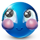 blue_blushing Discord sticker from RIZZ HEAVEN | Chill • Hangout • VC • SFW • Events • Friends • Giveaways • Ask to DM • Non Dating