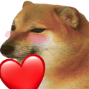 d_1cheemsrheart Discord Emoji from 🎤 Riff-Off | Singing, Games, Daily Events, Community