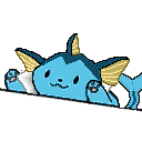 Vaporeon, Jolteon, Umbreon, and Glaceon peeking over a white ledge with happy expressions.